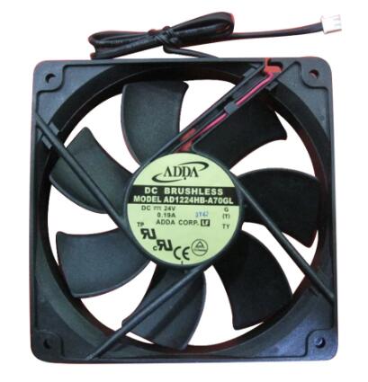 Original ADDA AD1224HB-A70GL Cooling Fan 24V 0.19A 3.12W 2wires AD1224HB-A70GL Fans